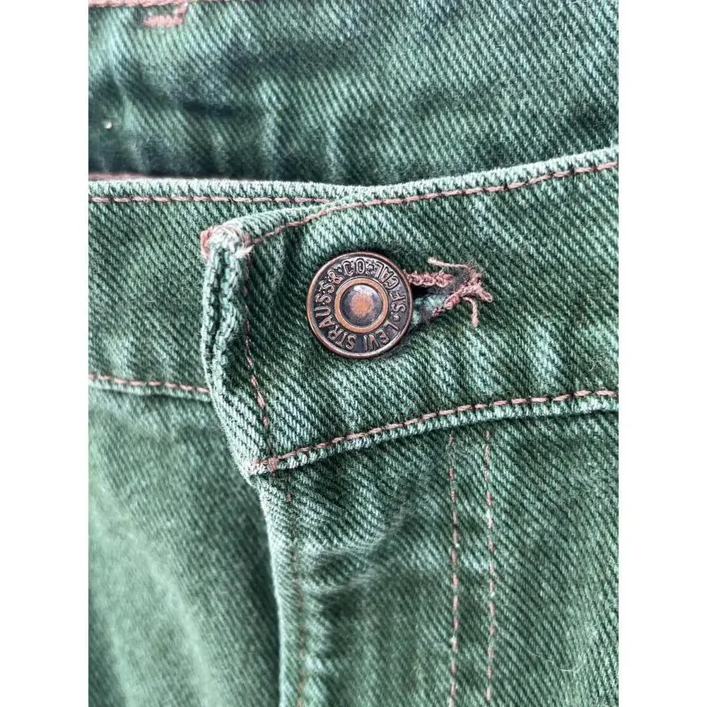 Levi’s 560 Vintage Green Jeans Made in USA 36x30 Loose Fit‎ 90s Denim Pants